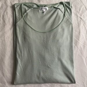 LAKE Pima Long Sleeve Nightgown in Parisian Green Size XXL